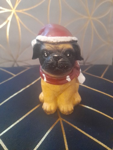 Mops deko figur - mops, mit