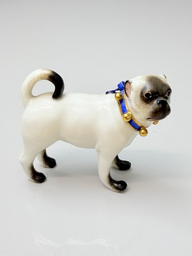 Meissen hund figur - hund, mops