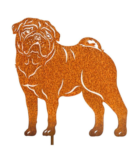 Figur mops höhe - mops, 45cm