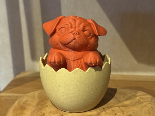 Osterfigur mops deko - im, ei