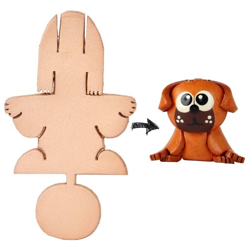 Mops diy figur - figur, leder
