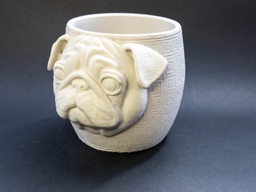 Mops kopf stiftehalter - mops,
