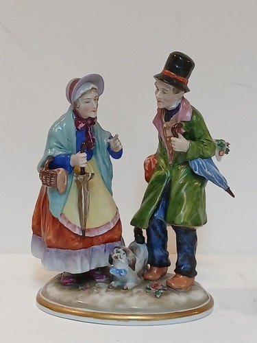 Porzellan figur biedermeier - porzellan,