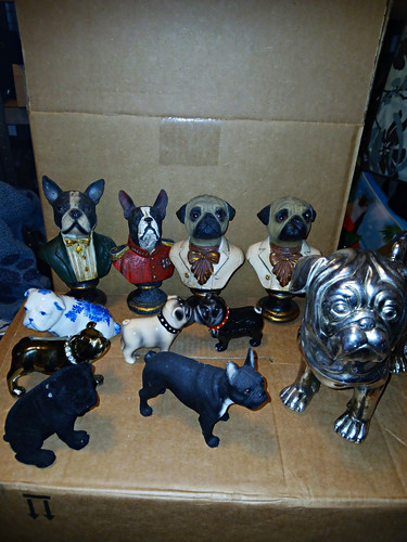 Deko hundefiguren set mops - deko,