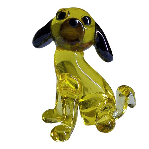 Mops gelb glasfigur - mops,