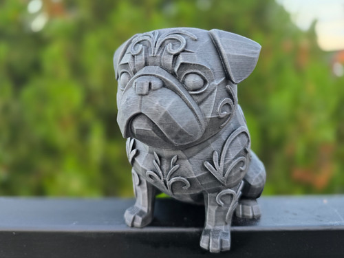 Moderner mops figur - moderner,