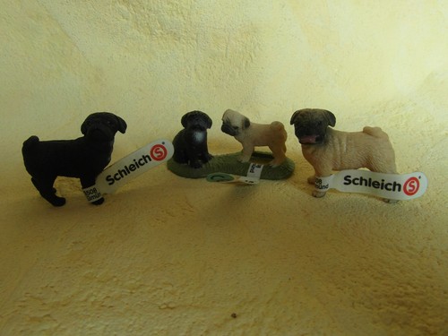 Schleich mops hunde familie - hunde,