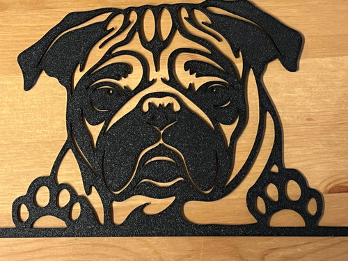 Mops wandkunst schwarz - mops-wandkunst,