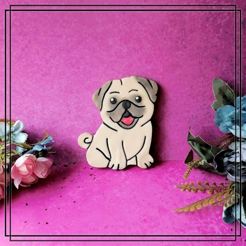 Mops tortenfigur aus - tortenfigur,