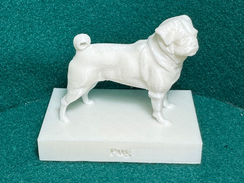 Hund mops figur deko - mops, statue