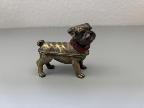 Schmuckdose mops figur - schmuckdose,