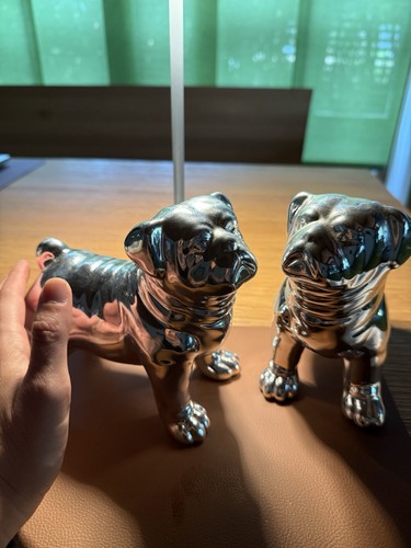 Mops figur silber - silber,