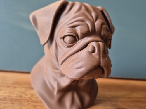 Mops büste realistische - mops-büste,
